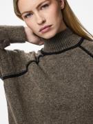 PIECES Pullover 'PCLola'  brun-meleret