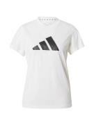 ADIDAS PERFORMANCE Funktionsbluse  sort / hvid