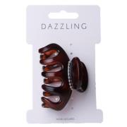 Dazzling Hår Hair Clip Matte Brown