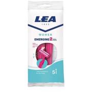 LEA Women Disposable 2 Blade Razors for Women 5 Pack