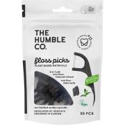 The Humble Co. Twin-Floss Picks 50 pcs Charcoal