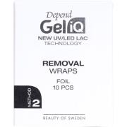 Depend Gel iQ Removal Wraps Foil 10 pcs
