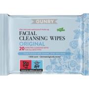 Gunry Facial Cleansing Wipes Original 20 stk