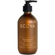 Ecoya Sandalwood & Amber Hand & Body Wash 450 ml