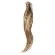 Rapunzel Hair Pieces Sleek Ponytail 40 cm Brown Ash Blonde Balaya