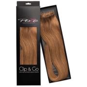 Poze Hairextensions Poze Clip&Go Löshår Äkta 8B Light Brown 7 del