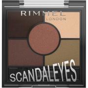 Rimmel Scandaleyes 6 Pan Palette Eyeshadow 002 Brixton Brown