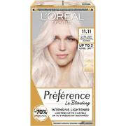 Loreal Paris Préférence Permanent Haircolor 11,11 Ultra Light Sil