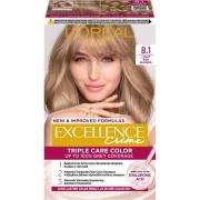 Loreal Paris Excellence Crème Triple Care Color 8,1 Light Ash Blo