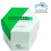 Luonkos Powerful Natural Deodorant Powder, Scent-Free, Forest Mic
