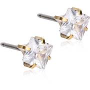 Blomdahl Golden Titanium Pendant Grand Brilliance Curved 10 mm, C