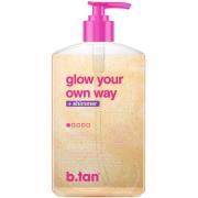 B-tan Glow Your Own Way Shimmer Gradual Self Tan Gel 473 ml