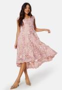 Goddiva Embroidered Lace Dress Blush XXL (UK16)