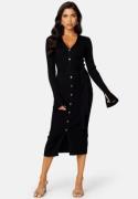 BUBBLEROOM Fine Knitted Cardigan Dress Black M