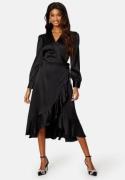 Object Collectors Item Sateen Wrap Dress Black 34