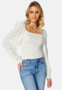 BUBBLEROOM Jayla smock top Offwhite XS