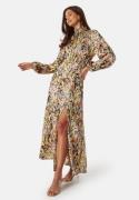 Bubbleroom Occasion Nagini Printed Dress Yellow / Patterned 48