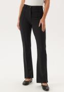 BUBBLEROOM Soft Flared Suit Trousers Black L