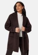 BUBBLEROOM Lilah Belted Wool Coat Brown XS