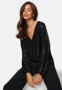 BUBBLEROOM Kira Sparkling Top Black M