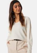 ONLY Onlrica Life L/S V-Neck Pullover Knit Beige XS