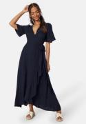 Happy Holly Ellinor Viscose Dress Dark blue 32/34