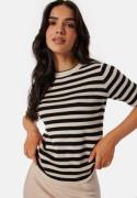 Object Collectors Item Objester S/S new knit pullover Sandshell Stripes:Black S