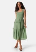 VERO MODA Menny SL Smock Calf Dress Hedge Green S