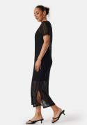 VILA Vigardea O-Neck S/S ankle dress Black XS