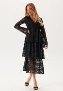 Happy Holly Lace Long Dress Black 32/34