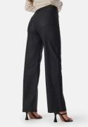 BUBBLEROOM High Waist Straight Leg Coated Jeans Black 36