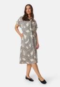 Object Collectors Item Objjulia Ss Shirt Dress Sandshell/AOP BLACK LINES 36