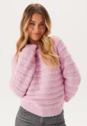 Pieces Pcjayda Ls O-neck Knit Pink Lavender S