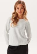 VERO MODA Vmdoffyshine Ls O-neck Blouse Snow White Detail:w. Silver Lu S