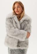 ONLY Onlrubina Faux Fur Jacket  Grey Violet/Steeple Gre S