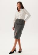 Object Collectors Item Objellen Midi Denim Skirt Grey Denim Detail:Col M