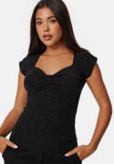 BUBBLEROOM Sweatheart Sparkling Top Black M