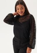 VILA Viglaze L/S TOP/R TOP/R TOP/R  Black Beauty M