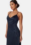 Bubbleroom Occasion Satin Strap Gown Dark blue 40