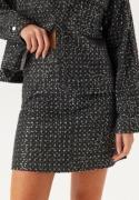 Pieces Pcroberta Hw Mini Sequins Skir Grey Denim L