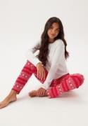 DORINA Bianca Pyjamas St0156-white/RED PRINT XL