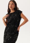 BUBBLEROOM Sequin Mesh Top Black XL