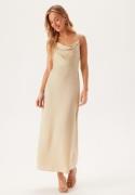 Bubbleroom Occasion Waterfall Satin Ankle dress Cream 46