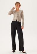 Pieces Pciris Cardigan  Birch Stripes:Black L