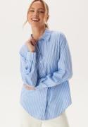 Object Collectors Item Objtutta Lo L/S Shirt Cornflower Blue Stripes:White 34