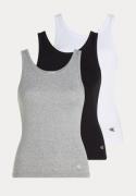 Calvin Klein Scoop Neck Cotton Tank 3pk 6H3 BLACK/WHITE/GREY HEATHER S