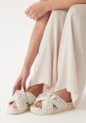 INUIKII Slipper Woven Stones Ivory white 40