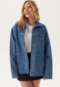 Dr. Denim Devon Worker Jacket  Stream Sky Retro Contrast      S