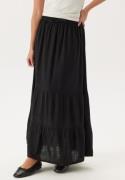 Happy Holly Linen Maxi Skirt Black 32/34