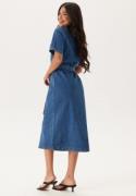 ONLY Onllana Ss Long Dress Dnm Medium Blue Denim M